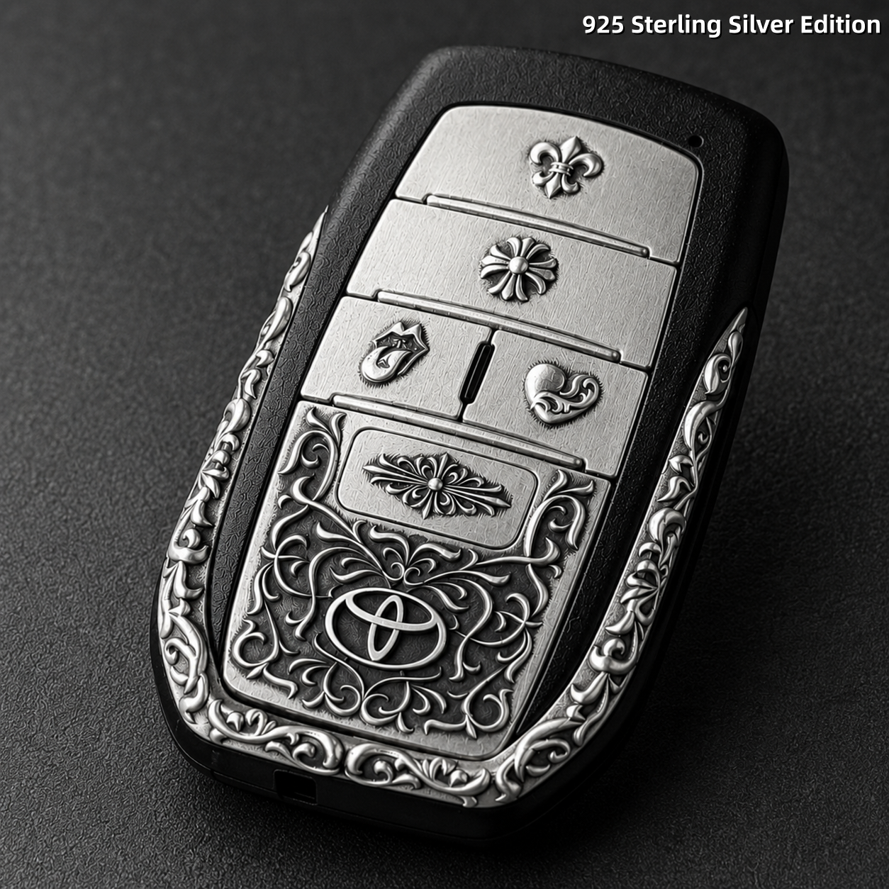 Handcrafted Toyota Alphard 925 Sterling Silver Key Cover | Luxury Automotive Art