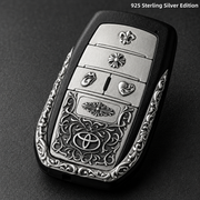 Handcrafted Toyota Alphard 925 Sterling Silver Key Cover | Luxury Automotive Art