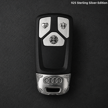 Audi Key Fob Cover 925 Sterling Silver Handcrafted Luxury Edition