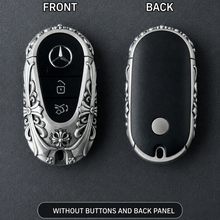 Mercedes-Benz 925 Sterling Silver Key Case Cover Handmade Luxury Car Key Shell for G-Class S-Class E-Class C-Class
