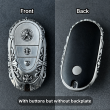 Mercedes-Benz 925 Sterling Silver Key Case Cover Handmade Luxury Car Key Shell for G-Class S-Class E-Class C-Class