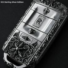 Rolls Royce Key Case 925 Sterling Silver Handmade Luxury Key Cover Engraved Car Key Shell