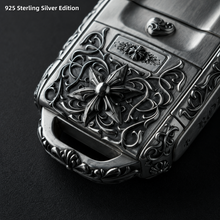 Rolls Royce Key Case 925 Sterling Silver Handmade Luxury Key Cover Engraved Car Key Shell