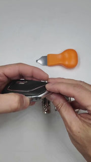 Cadillac Key Shell Nickel Silver Edition Handcrafted Engraved Luxury Key Cover