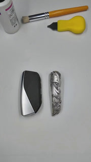 BMW Key Case 925 Sterling Silver Handmade Luxury Car Key Cover Engraved Edition